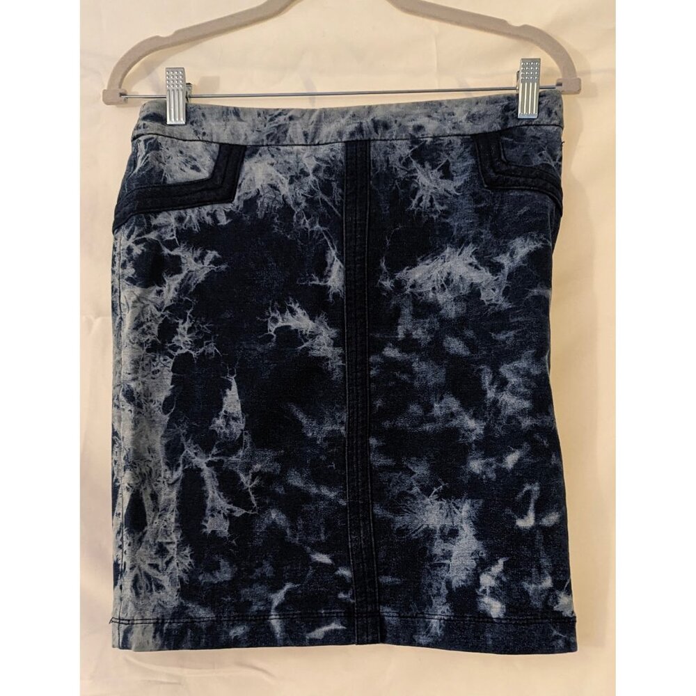 Vintage Acid Wash Denim Pencil Skirt sz M (like a 6)